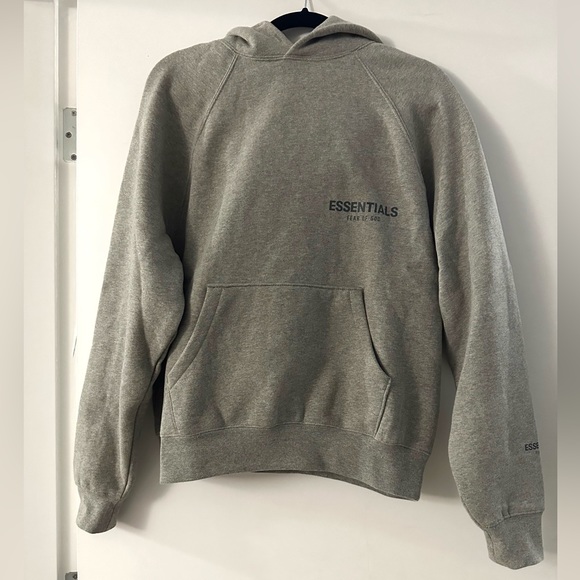 Essentials Grey Pullover Hoodie - Picture 6 of 12